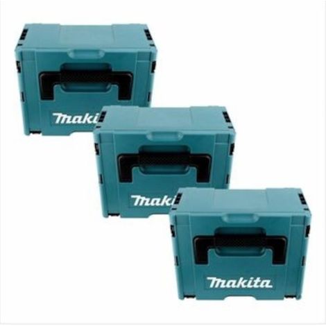 Makita Set di 3x Valigette Makpac 3 (1/7)