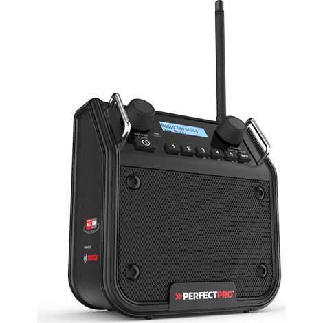 PerfectPro Radio de chantier DABPRO18V, Convient pour POWER FOR ALLALLIANCE - Bosch Home & Garden (1/4)