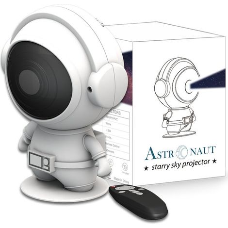 Lampe projecteur de ciel étoilé miniature sur pied veilleuse d'ambiance coloré avec télécommande (1/4)
