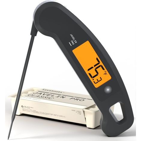 Meat Thermometer, Backlit Ambidextrous Instant Read Meat Thermometer for Cooking, BBQ, Smoker, Candy, Home Brewing, Coffee and Frying (1/5)