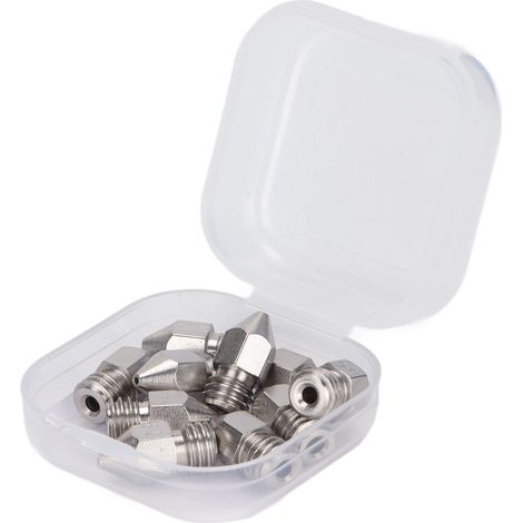 10 Stück MK8 3D-Druckerdüsen, Edelstahl, 1,75 mm Extrusionskopf, 0,8 mm Zubehör (1/5)