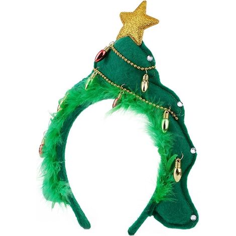 Serre-tête de Noël à pompons pour fête de danse, accessoire de coiffure festif, cadeau adulte enfant, décoration de tête pour soirée (1/5)