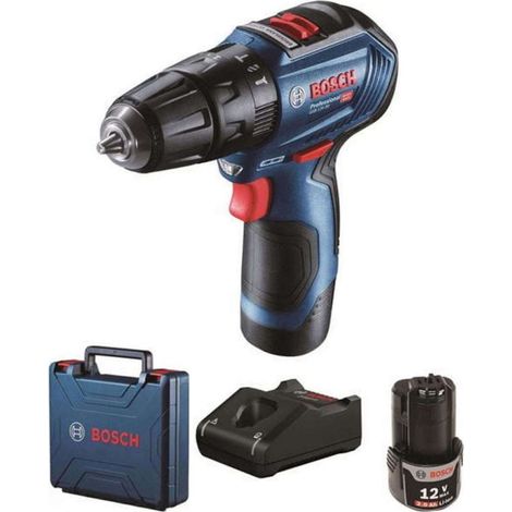 Bosch - 12V Akku-Bohrschrauber, 2x 2,0 Ah Li-Ion Akku, Ladegerät 06019G9100 (1/2)
