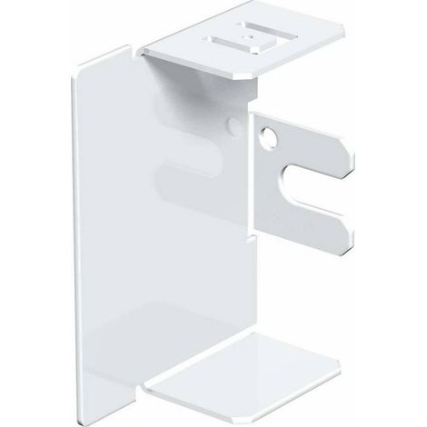 OBO Bettermann Embout 40x60mm acier galvanisé sendzimir / revêtu de plastique blanc pur RAL 9010, 6249426 (1/2)