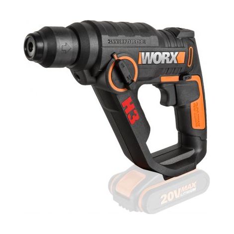 WORX WX390.9 - Herramienta 3 en 1 martillo neumático, taladro, atornillador, H3 18 V 20 V MAX – solo cuerpo
