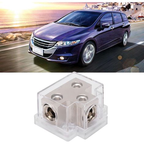 Modification audio pour voiture : répartiteur 1-2 en alliage de zinc nickelé avec protection en plastique (1/5)