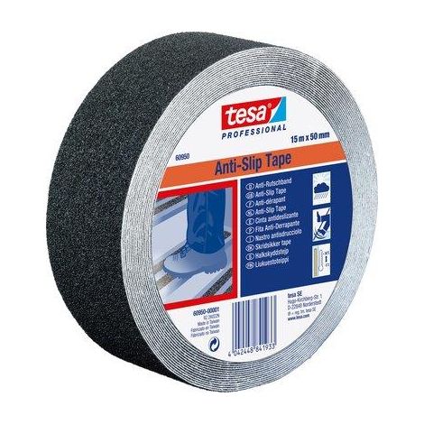 NASTRO ANTISDRUCCIOLO ADESIVO 60950 TESA  NERO H.MM 25 MT 15