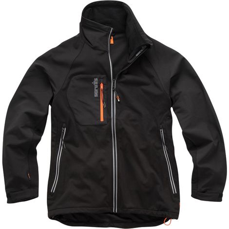 1  Veste Softshell Trade Flex Noire - Taille Xl - Scruffs (1/5)
