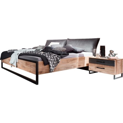 Schlafzimmer Set 3-tlg. DAVENPORT-43 mit Bett 180x200 in Eiche (1/5)