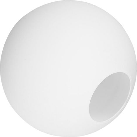 Abat-jour Globe Rond 13cm - 1 Pièce - Verre Mat Blanc Dépoli - Diffusion Lumineuse Douce - Pour Salon Chambre Cuisine - Diamètre 13cm (1/5)