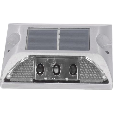 Bornes lumineuses solaires pour la signalisation routière, en alliage d'aluminium moulé, idéales pour les allées, les marches, les trottoirs et les escaliers. Étanchéité IP68, marquage routier à lumiè (1/5)