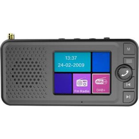 Radio Numérique Dab de Voiture, écran LCD TFT 2,4 Pouces avec Bluetooth 5.0, pour des Mises à Jour Multimédia en Temps Réel et Une Réception Améliorée du Signal (1/5)