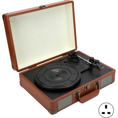 Tourne-disque vinyle HYT01 100-240V, 33/45/78 tours, Bluetooth 5.0, équipement audio-vidéo maison, prise UK (1/5)