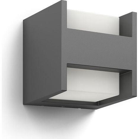 Applique da parete - PHILIPS - Arbour - Illuminazione esterna - Luce bianca calda - Stretta - IP44 (1/3)