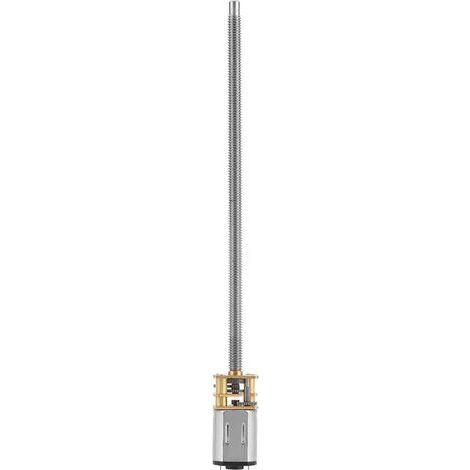 Moteur de réduction de bote de vitesses DC 6/12 V N20 avec arbre de sortie long M4 x 100 mm (6 V 150 tr/min) (1/4)