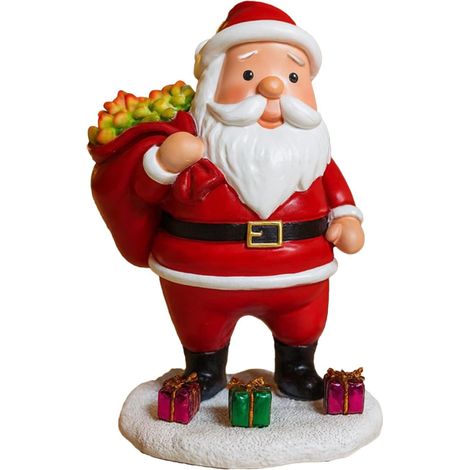 Santa Claus Statue Indoor Weihnachtsdekoration mit hellem