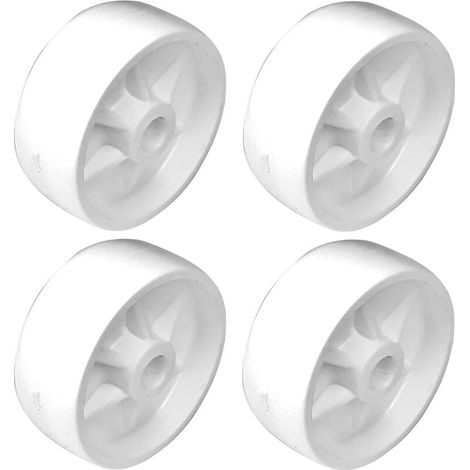 – Roulette 38mm en plastique rigide blanc – Charge maximale 50kg – Pour meubles et chariots – Roue durable pour usage intensif (1/2)