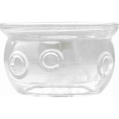 Socle chauffant en verre borosilicate épais résistant aux hautes températures pour théière et bougie chauffe-plat