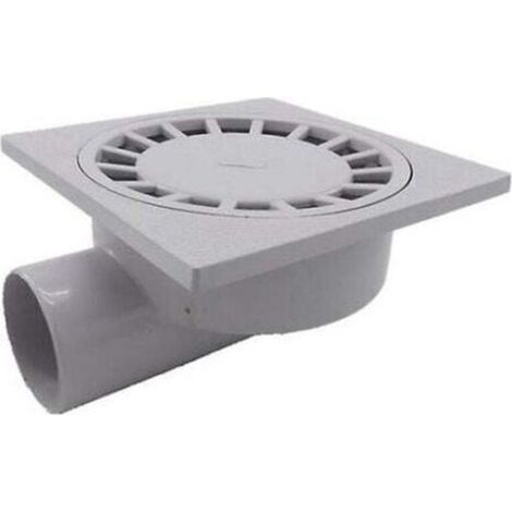 Siphon de sol 200mm x 200mm – Sortie horizontale 75mm – Plastique PVC blanc – Drainage efficace pour douches et pièces humides - Pvc1pcs-blanc (1/4)