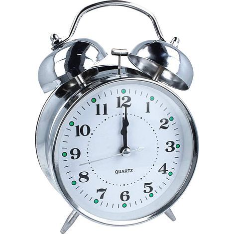 Bell Alarm Clock, Bedside Alarm Clock with Double Bell, Classic Alarm Clock, Clock