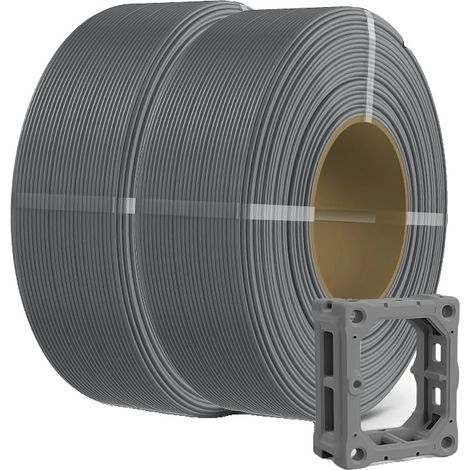 Filamento per stampante 3D, materiale PLA, diametro 1,75 mm, PLA PLUS Grigio (1/2)