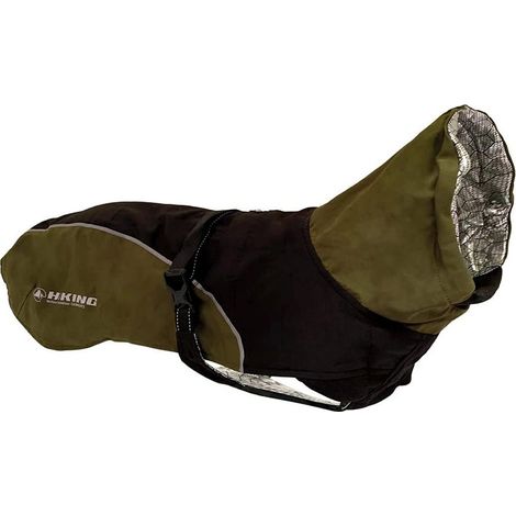 50 cm: Giacca impermeabile Hiking Nanga Nera con dettagli riflettenti protegge fino a -10C°