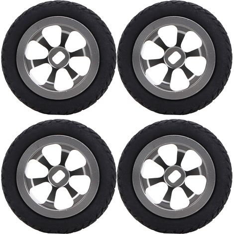 4 Pièces Jantes en Aluminium pour Voiture RC WLtoys 1/28 K989-53, Couleur Titane (1/5)
