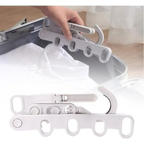 Cintre pliable multifonction à cinq trous pour les voyages, les voyages d'affaires, l'hôtel, les vêtements d'intérieur, l'artefact de séchage, cintre portable pour les excursions
