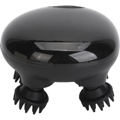 Masseur de cuir chevelu électrique à 3 vitesses, batterie 1200 mAh, étanche IPX7, détachable, pour soulager le stress. (1/5)