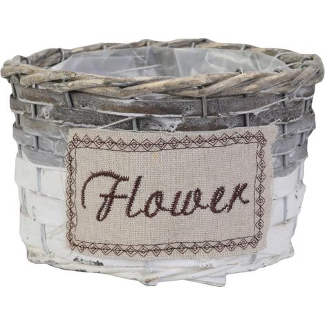 Cesto di fiori, coprifiori, medio, grigio (1/5)