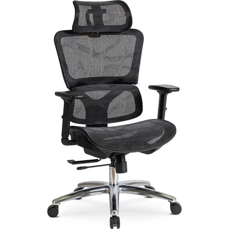 Ergonomischer Drehstuhl fürs Büro, königsschwarz, modern (1/5)