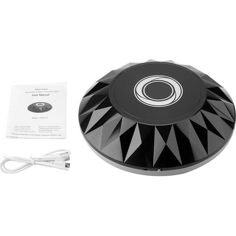 Aspirateur Robot Mini - Rechargeable USB - Pour Sol Plats Bois Marbre - Design Compact Sous Meubles - 40 Min Autonomie - 1 Pièce (1/5)