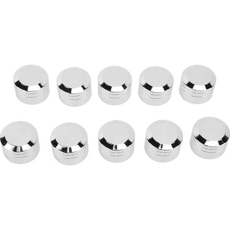 10 pièces cache de boulon de culasse moto protection sécurisée CNC aluminium ajustement universel capuchons de vis moteur grande taille pour 11mm‑14.6mm (1/5)