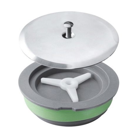 TAPPO AD ESPANSIONE PER SIFONI A PAVIMENTO PIATTELLO 125 MM Misura: Diam. 100 - Piattello 125mm