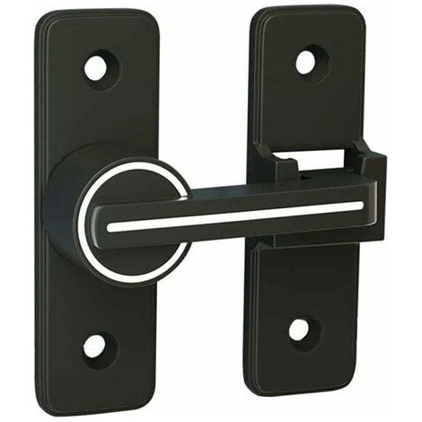 Cerradura iluminada para puertas correderas, pestillo giratorio de 180° para puertas basculantes, dispositivo antirrobo con cáncamo. (1/4)