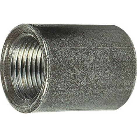 Manchon acier noir égal 25mm pour bobine taraudé cylindrique Femelle 1/4