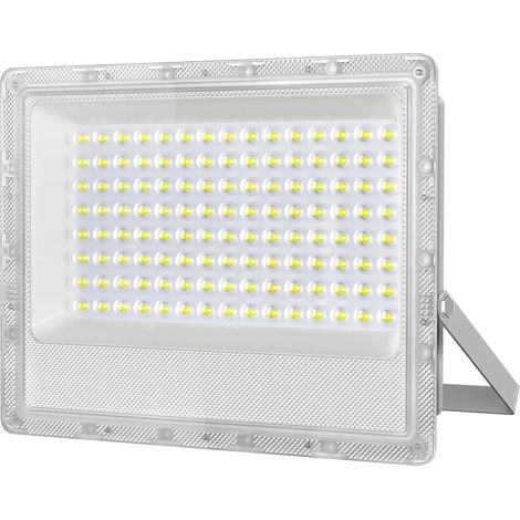 Projecteur LED Exterieur 100W,10000LM Super Lumineux Spot LED Extérieur,6500K Blanc Froid Spot Extérieur Puissant, pour entrepôt, jardin, garage, terrasse et parking