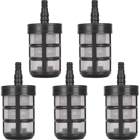 5 PCS Filtre de Tuyau d'arrosage Acier Inoxydable Pompe D'aspiration D'eau Filtre Cryptage à Double Couche pour Tuyau D'admission Pulvérisateurs nettoyeur haute pression à Huile Équipement