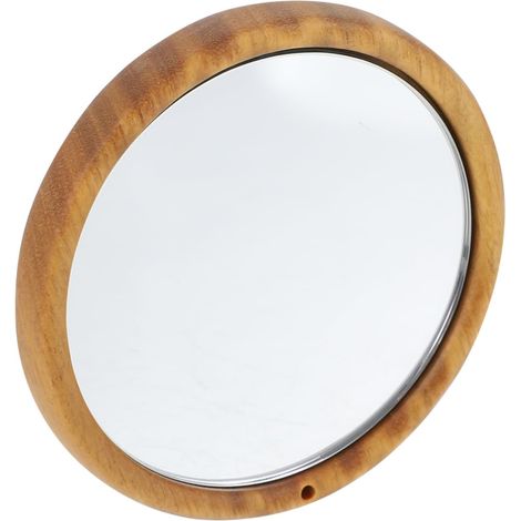 Miroir De Maquillage De Voyage Miroir De Poche Compact pour Femme Bois De Santal Vert