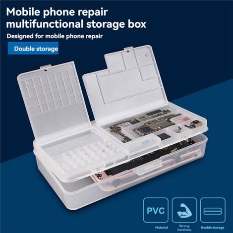 Boîte De Rangement Pour Pièces De Carte Mère - IC - Réparation Téléphone Portable - 3 Pièces (1/5)