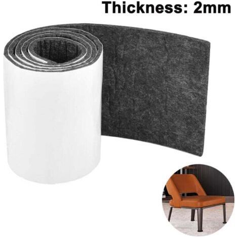 Self-Adhesive Felt Tape 10x100cm 2mm Black Floor Protection Furniture Parquet Tiles Stairs (1/4)