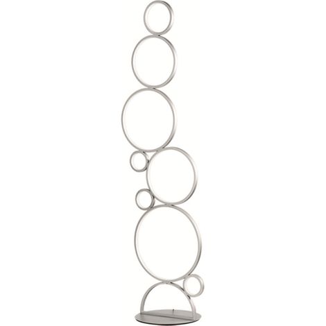Lampada piantana da terra LED 52W- Silver POIS H160 cm (1/4)