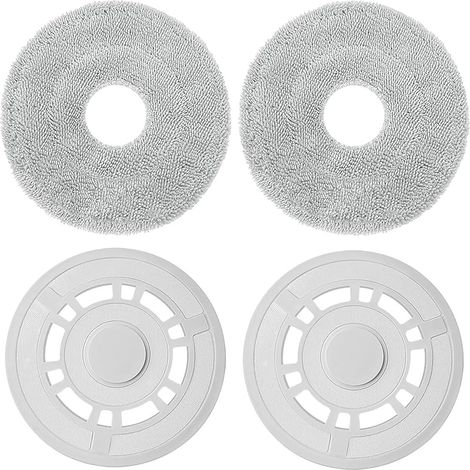 Lot de 2 serpillères avec 2 supports de rechange, pour Xiaomi X20+, Dreame L10S Pro Gen 2/L10S Pro Gen 3/L10 Ultra/L10S Pro/L10S Ultra/L10 Prime/X20 Pro, support de serpillère (1/5)