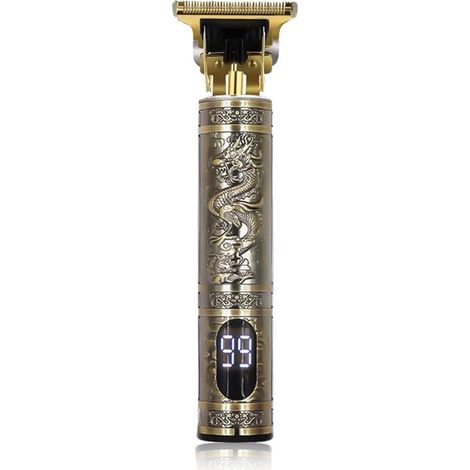 Trade Shop - BARBA RASOIO ORO ELETTRICO RETRO MIT DISPLAY WXJ-301 -