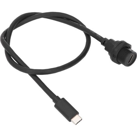 Rallonge étanche de 0,5 m avec connecteur USB-C femelle vers USB 3.0 mâle, 30 V, 1,5 A (1/5)