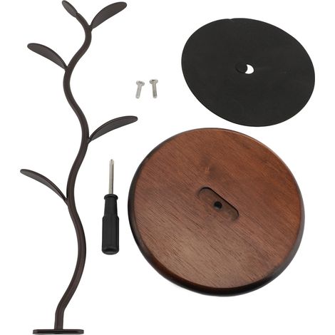 Porte Tasses Café Multifonction Gain de Place Fer Bois Massif – Rack Rangement Tasses Thé (1/5)