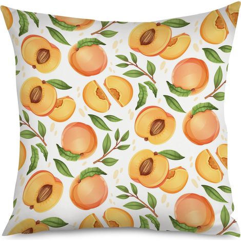 Housse de Housse Coussin Motif Pêches Chambre (1/5)