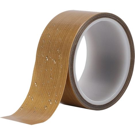 Hochtemperatur-Teflonband, 50 mm x 10 m, Teflonband, Vakuummaschine, PTFE-Klebeband, Teflonband für Vakuumverpackungsmaschine, manuelle oder Impulsversiegelung