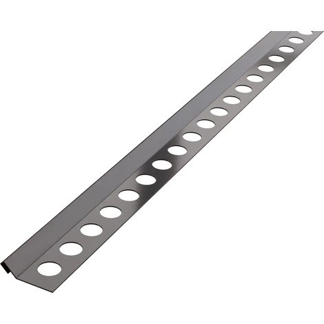 Rs Profilé d’angle en acier inoxydable à 45 degrés pour carreaux 12mm x 2700mm - Gunmetal (1/3)