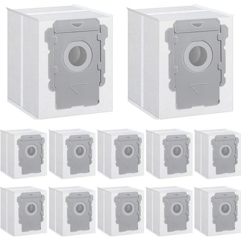 12 Sacs D'aspirateur,Sac de Rechange pour IRobot Roomba I7 Kit D'accessoires,pour IRobot Roomba i7/i7+/i3/i3+/i4/i4+/i6/i6+/i8/i8+/S9/S9+/j7/j7 (1/5)